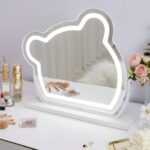 dressing table with mirror and lights